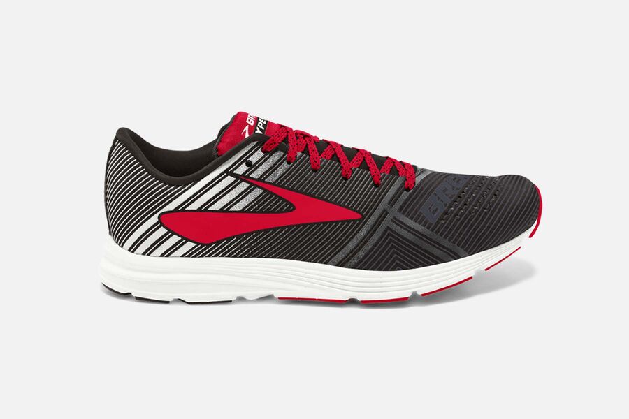 Brooks Hyperion Mens Australia - Road Running Shoes - Black/Whitered (058-HXLKV)